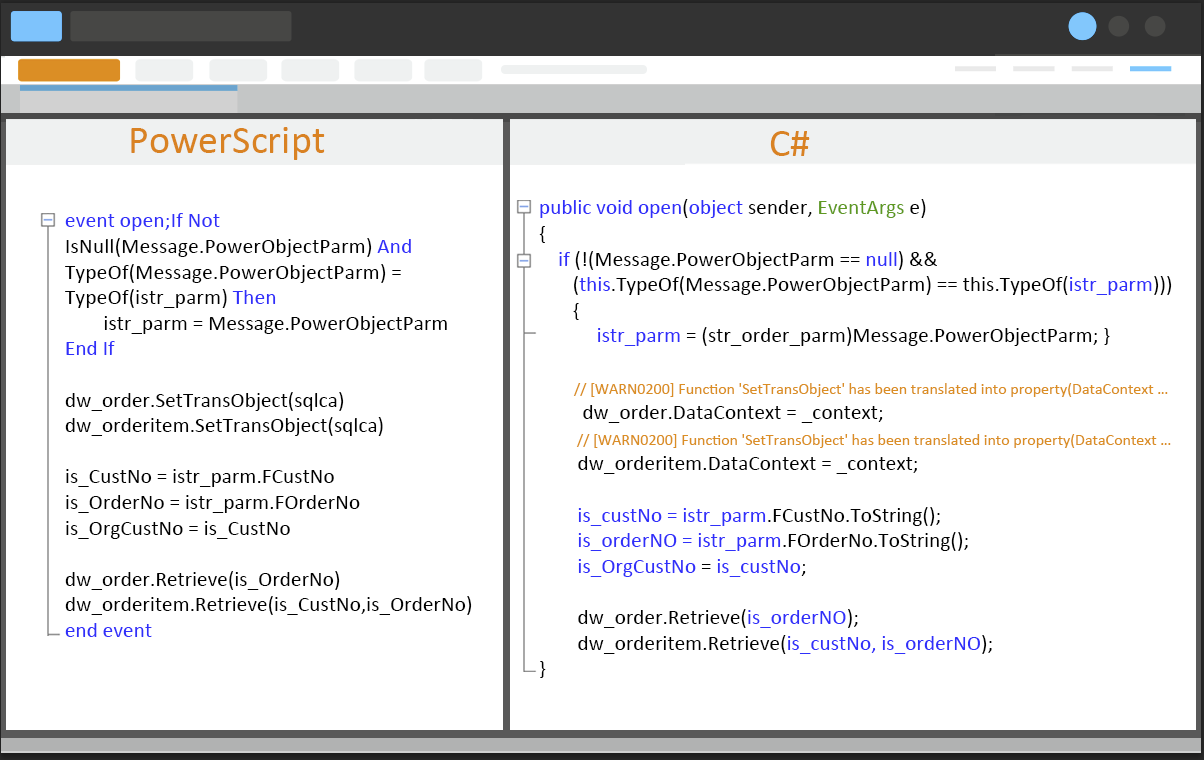 PowerScript Port to C#